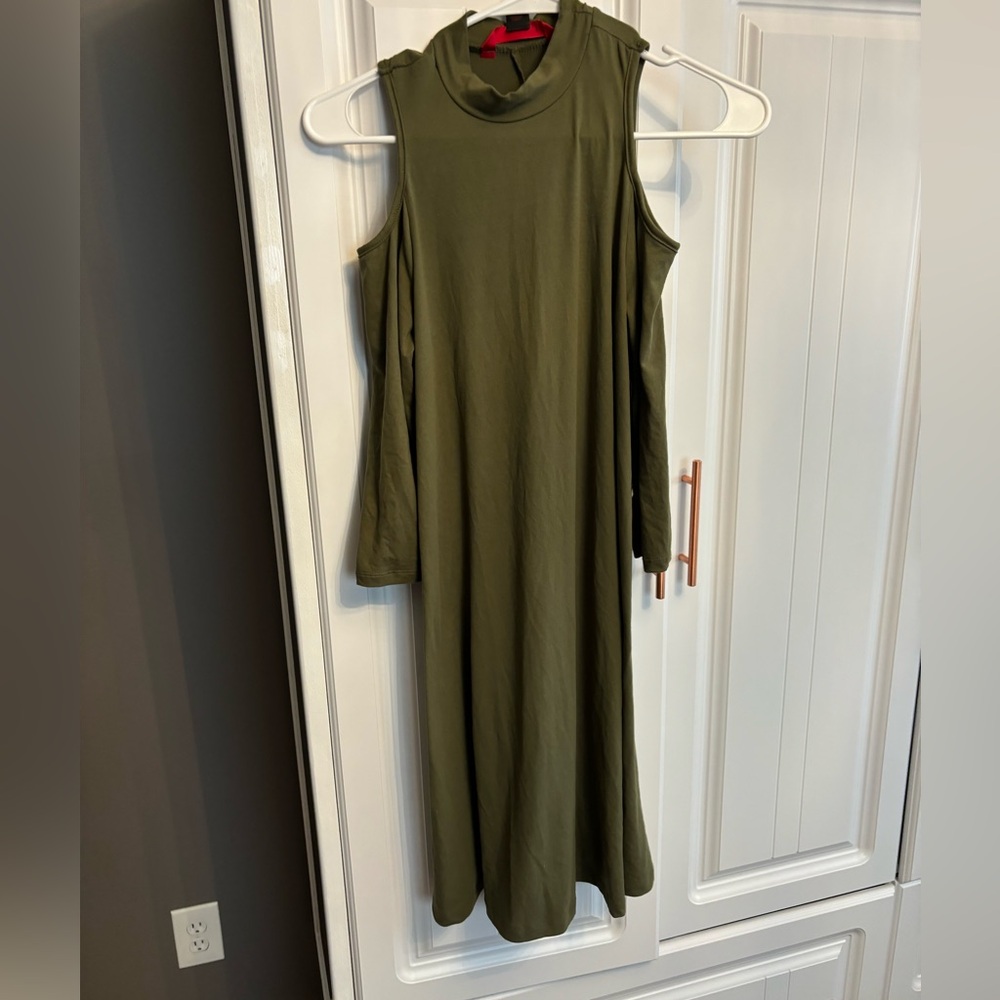 Colder shoulder dress